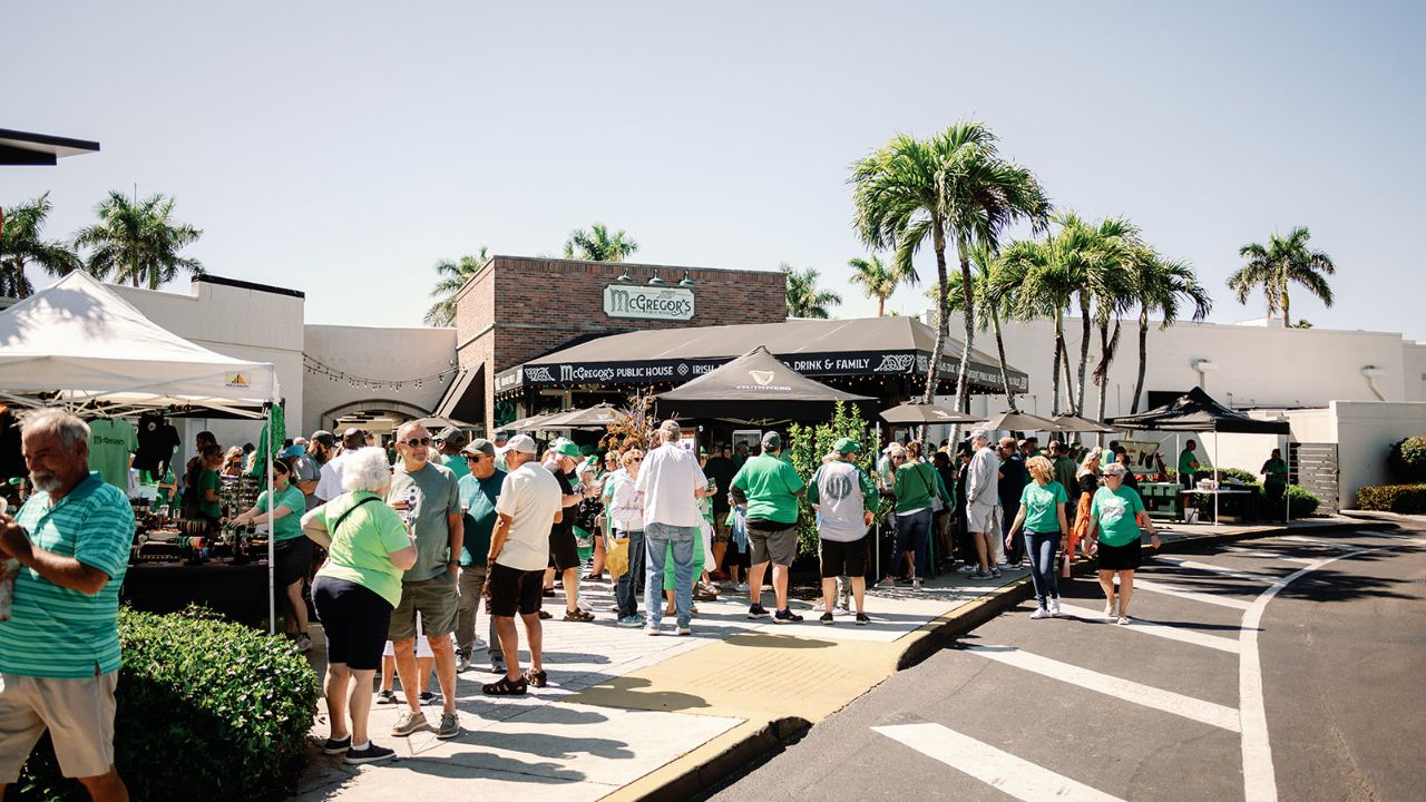 Community gathering at McGregor’s Public House in Fort Myers, Florida