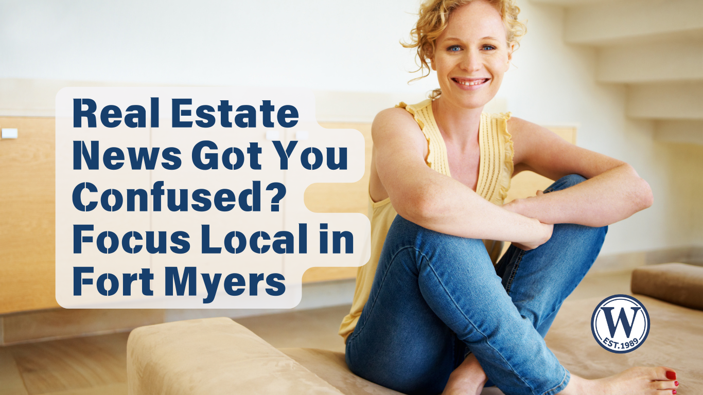 Smiling woman sitting barefoot in new home, feeling confident after buying real estate in Fort Myers