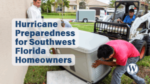 Florida homeowners installing a whole-house generator as part of hurricane preparedness
