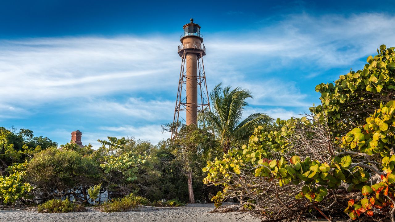 Sanibel Lighthouse on the coast of Southwest Florida, symbolizing changes in the Southwest Florida real estate market 2025