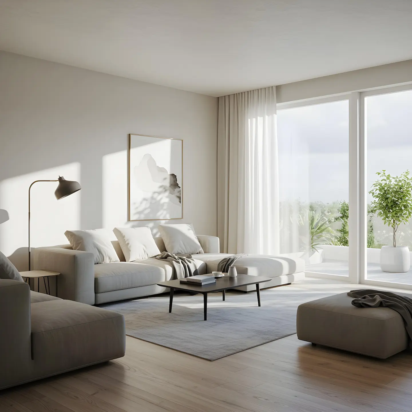 Bright, comfortable living space representing a calm home buying or selling experience