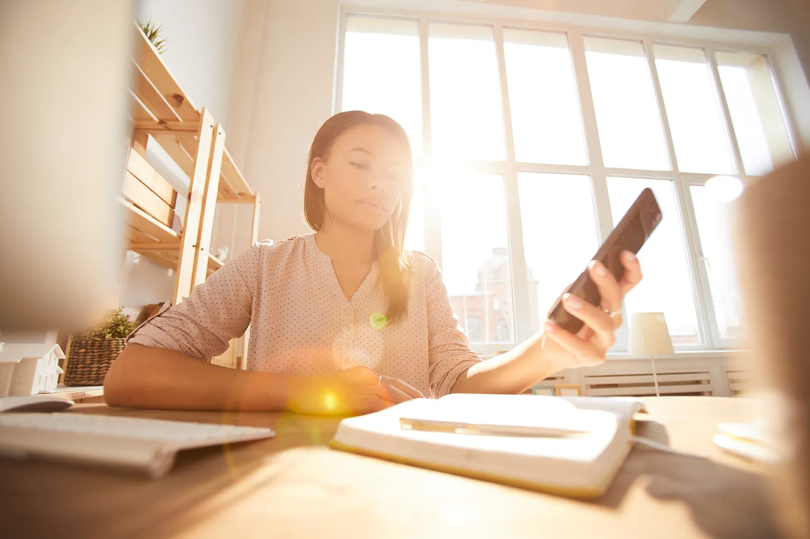 Real estate agent daily routine starting with morning client phone calls and notes.