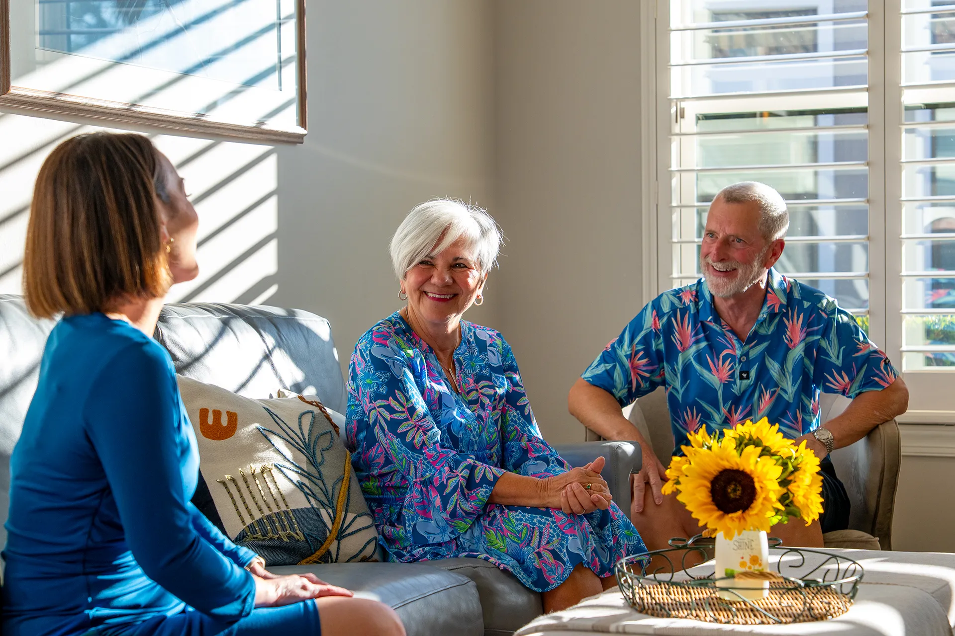 Worthington Realty agent talking with home buyers