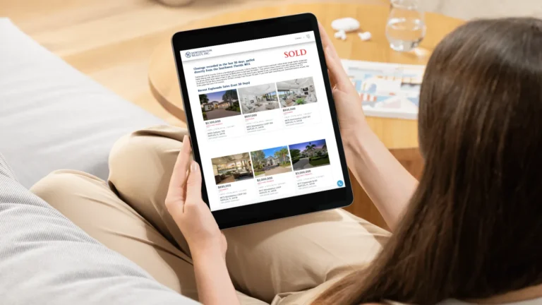 Closed sales in real estate shown as sold homes on a Southwest Florida property listings page